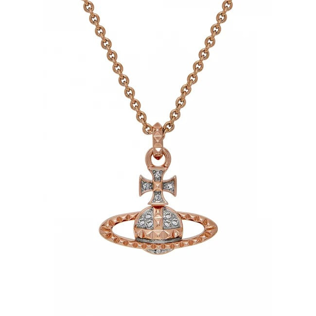 chi tiết VIVIENNE WESTWOOD MAYFAIR BAS RELIEF PENDANT ROSE GOLD 63020052-G118-MY authentic tại blankroom