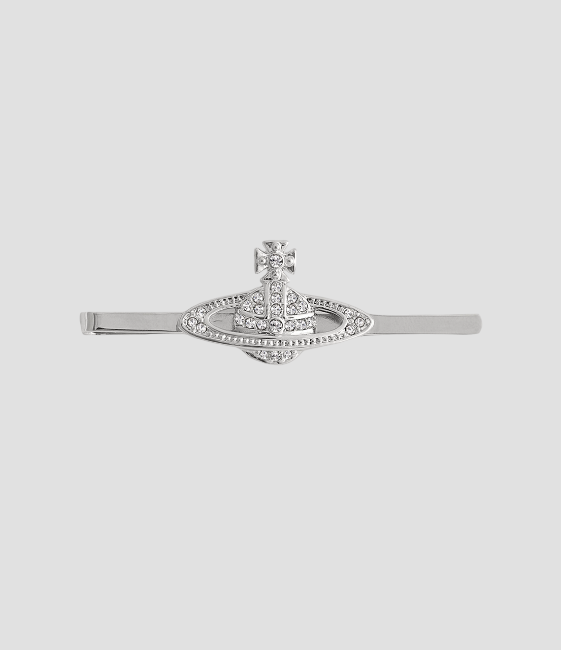 VIVIENNE WESTWOOD MINI BAS RELIEF TIE CLIP SILVER