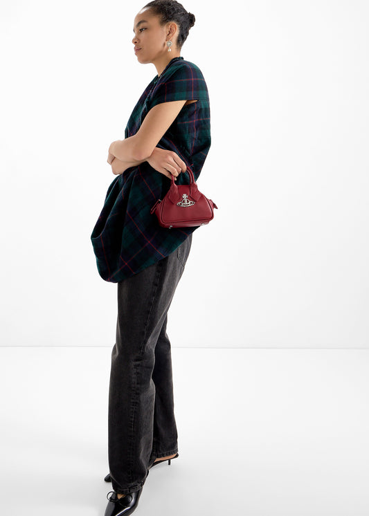 nữ mang túi Vivienne Westwood Mini Yasmine Burgundy 5C010006W-S000D-H407