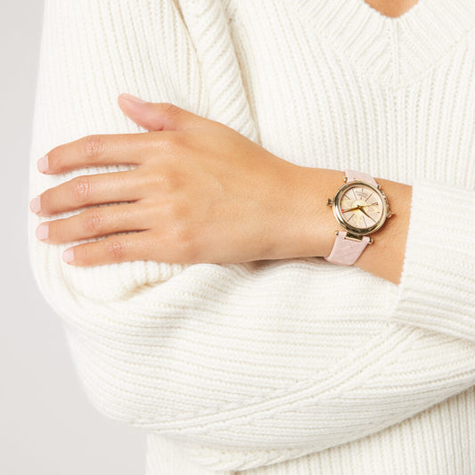 wearing VIVIENNE WESTWOOD ORB II PINK WATCH VV006PKPK
