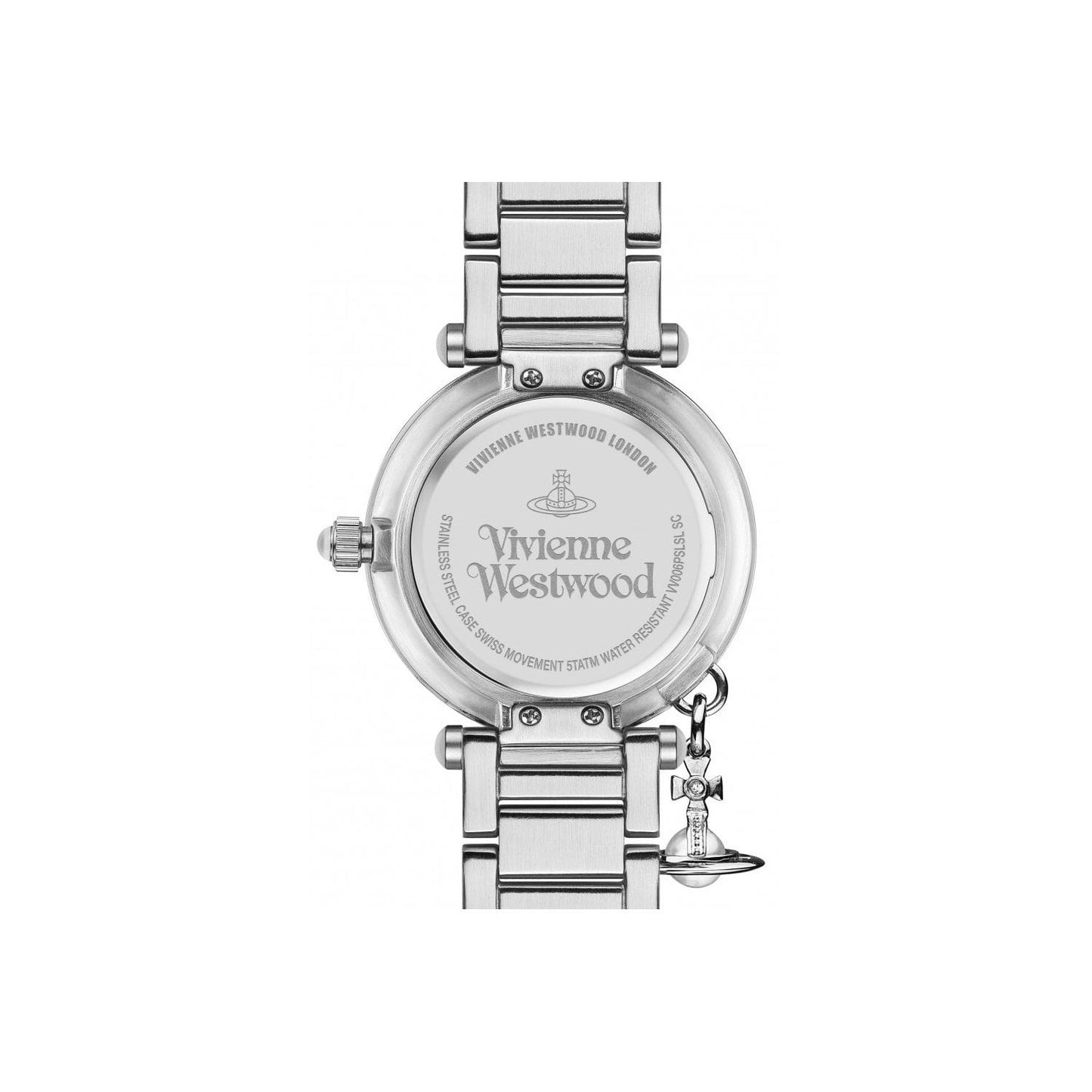 mặt sau VIVIENNE WESTWOOD ORB MOTHER SILVER WATCH VV006PSLSL