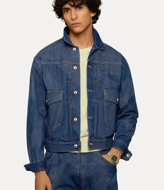 man wearing Vivienne Westwood Wallace Green Dial Gold Watch VV208GDGD 8050568621317