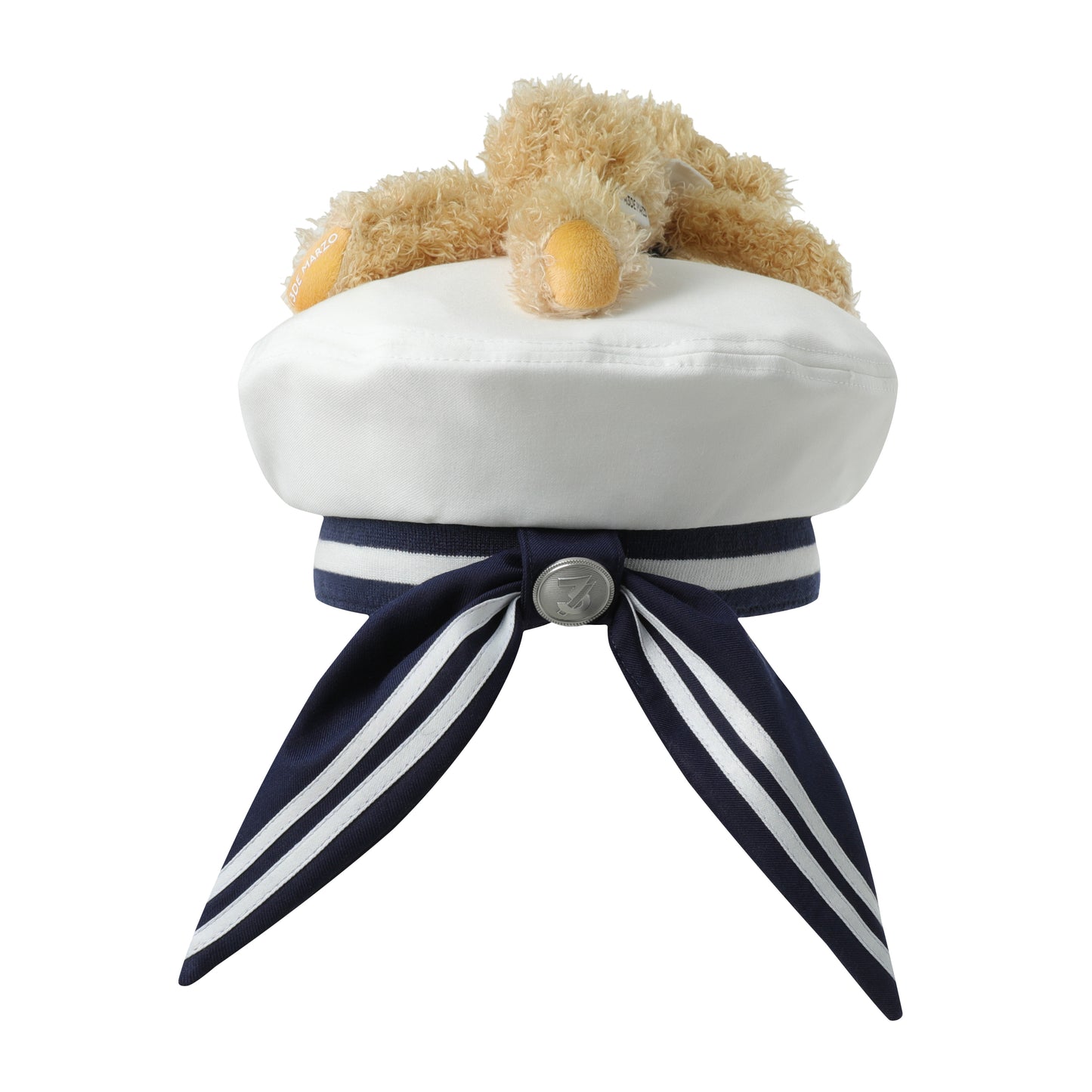 13DE MARZO BEAR SAILOR BERET WHITE