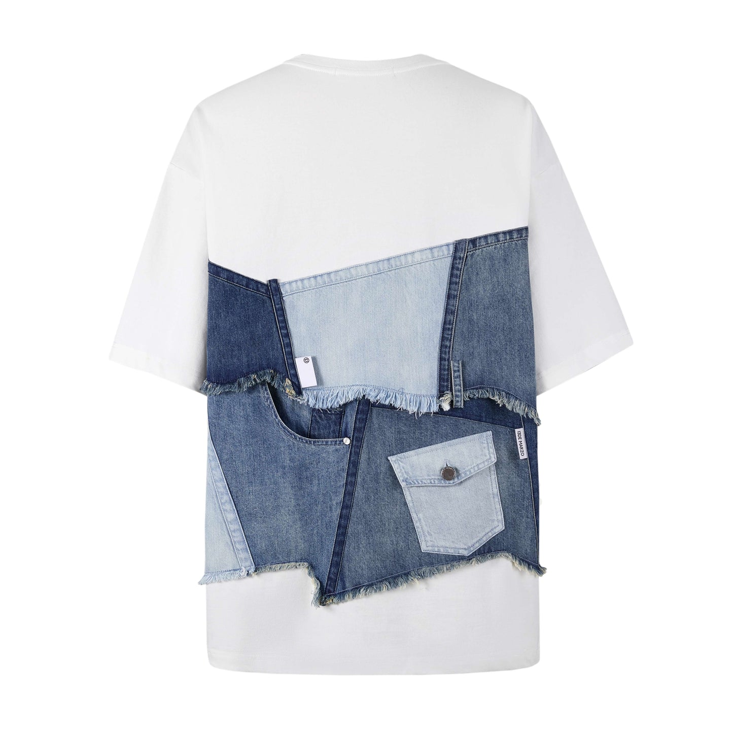 13DE MARZO BEAR DENIM MULTI POCKET T-SHIRT