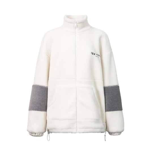 13DE MARZO TEDDY BEAR LAMB WOOL COAT WHITE