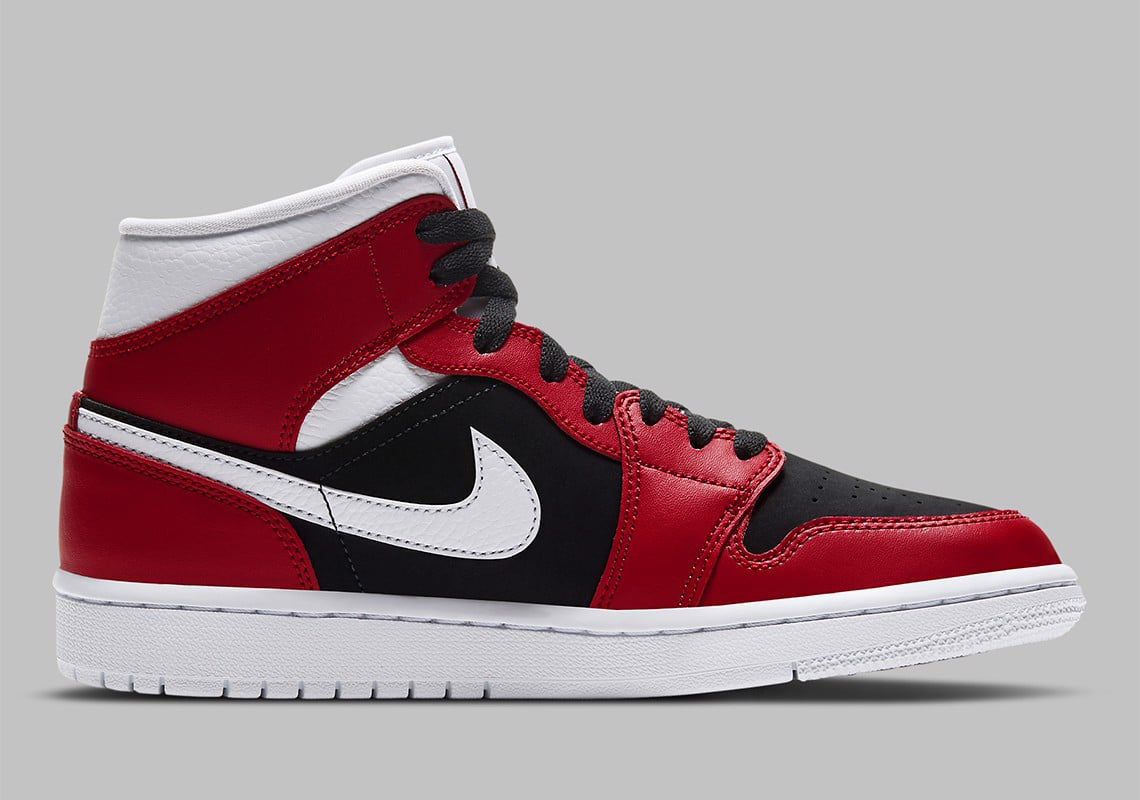NIKE AIR JORDAN 1 MID 'GYM RED BLACK'