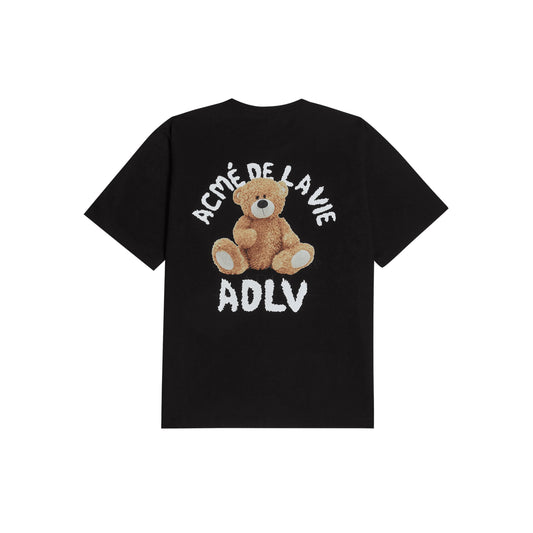 ADLV TEDDY BEAR (BEAR DOLL) SHORT SLEEVE T-SHIRT BLACK - Blank Room