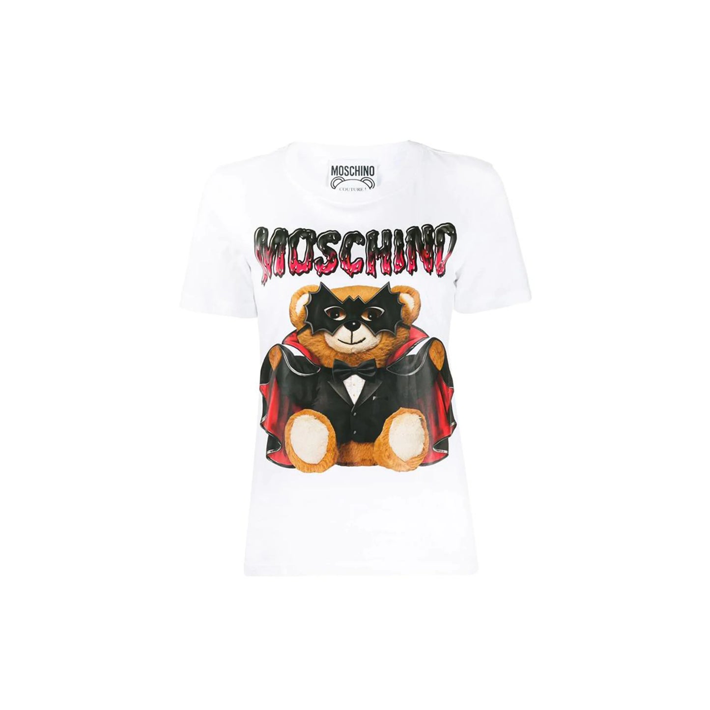 MOSCHINO BAT TEDDY BEAR PRINT T-SHIRT