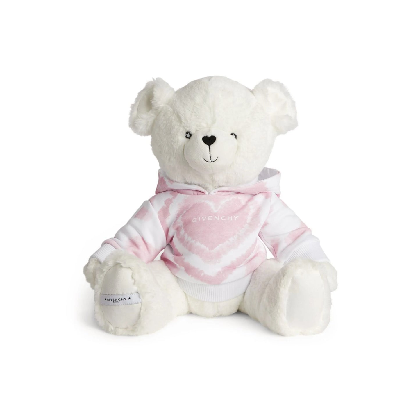GIVENCHY KIDS TIE-DYE HOODIE TEDDY BEAR - PINK