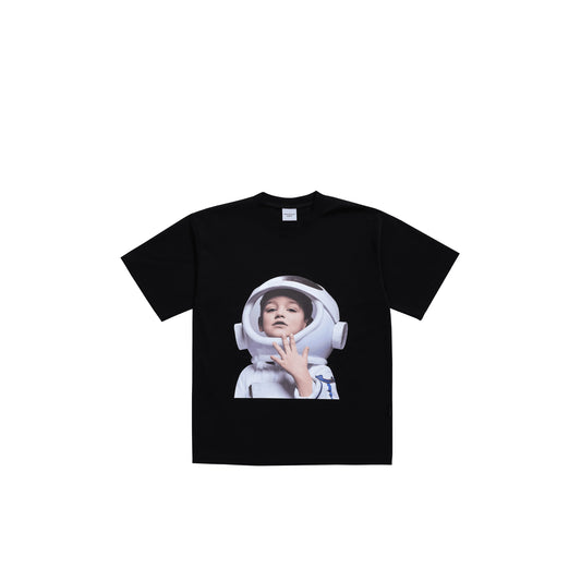 ADLV BABY FACE SHORT SLEEVE T-SHIRT BLACK ASTRONAUT - Blank Room