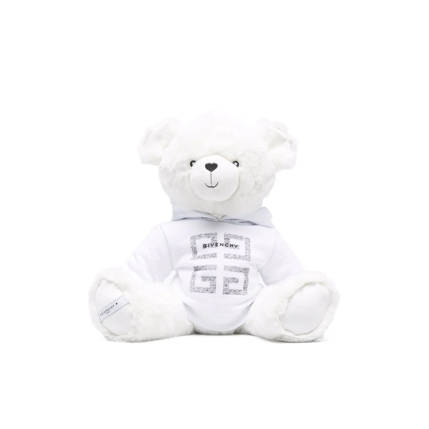 GIVENCHY KIDS 4G LOGO-PRINT PLUSH BEAR TOY - WHITE