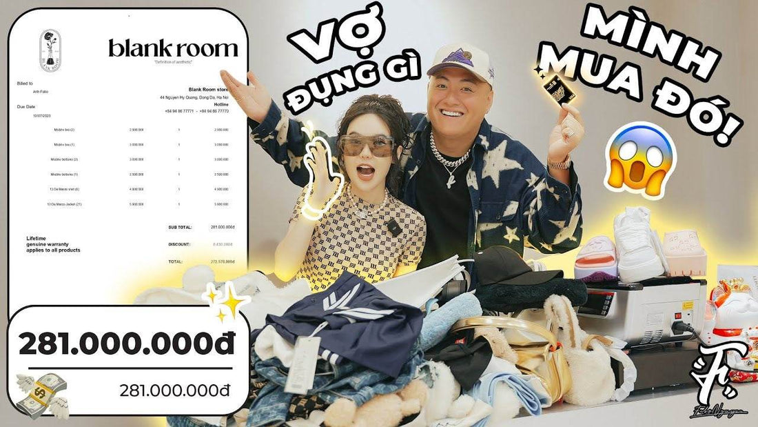 Vân Tiny Vợ Fabo Nguyễn Mua Sắm Đồ Hiệu Authentic 300 Triệu - Blank Room