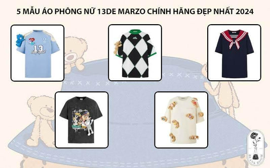 5 Mẫu Áo Phông Nữ 13De Marzo Chính Hãng Đẹp Nhất 2024 - Blank Room