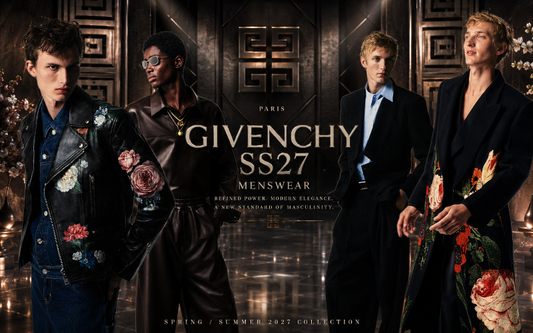 BST GIVENCHY SS27 MENSWEAR SARAH BURTON TÁI SINH DI SẢN
