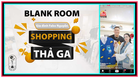 fabo nguyễn và vân tiny shopping mua sắm đồ hiệu authentic tại Blank Room Hà Nội