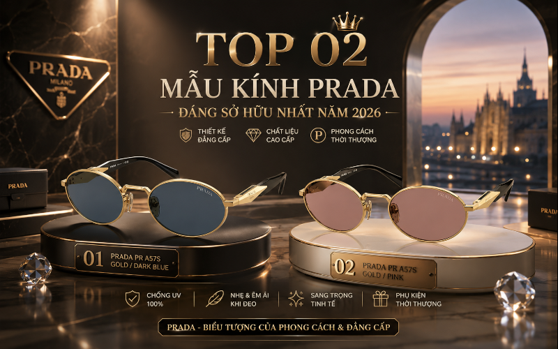 TOP 02 MẪU KÍNH PRADA ĐÁNG SỞ HỮU NHẤT NĂM 2026