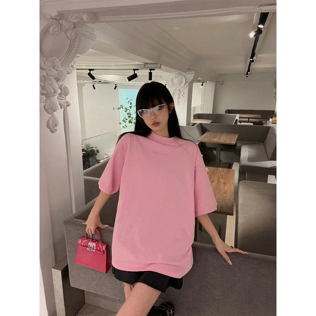 13DE MARZO BEAR T-SHIRT EMBOSSMENT PINK blankroom