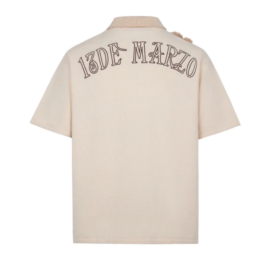 13DE MARZO T-SHIRT KNIT BEIGE BLANKROOM