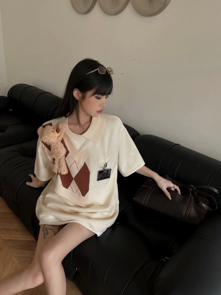 13DE MARZO T-SHIRT KNIT BEIGE BLANKROOM