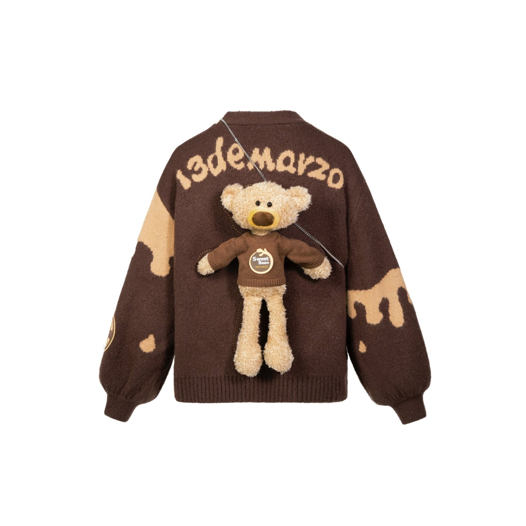 13De Marzo Cardigan Cannes Brown BlankRoom