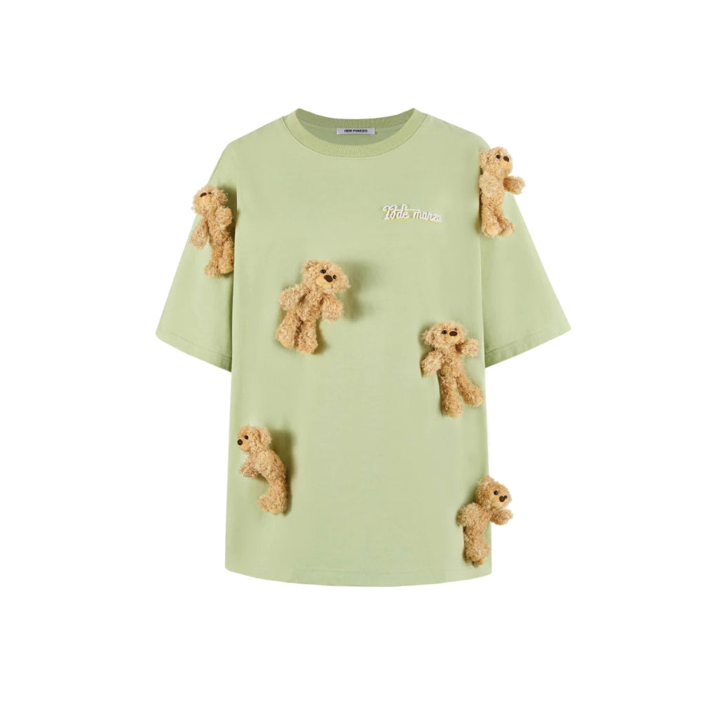 13De Marzo Mini Bear Doozoo Tee Green BlankRoom