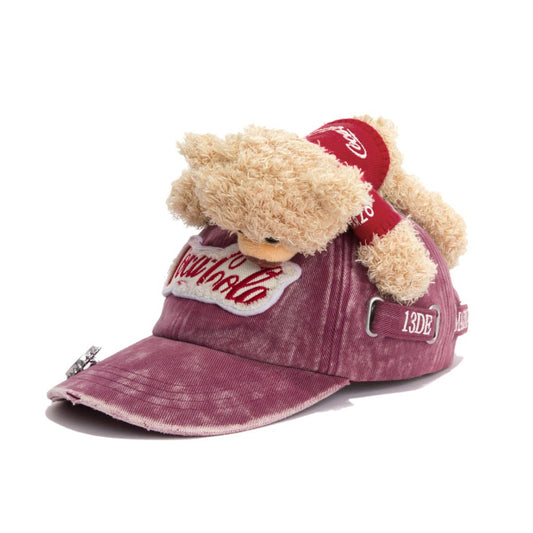 13de marzo x coca-cola bear logo cap red