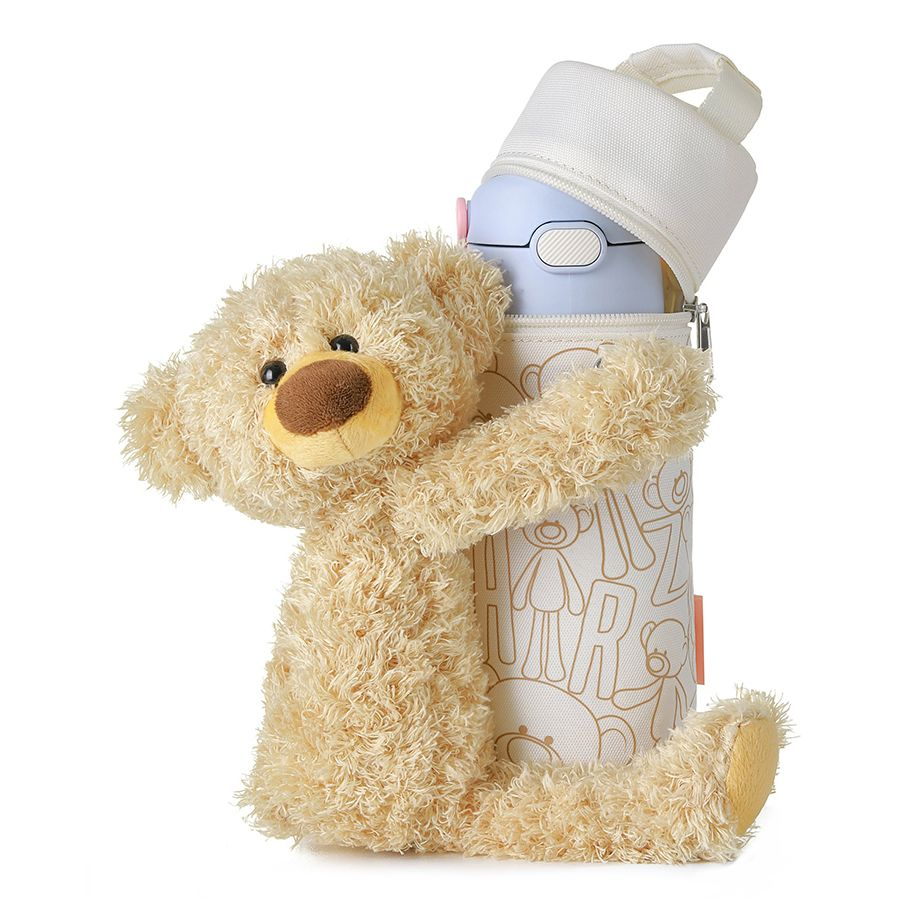 13De Marzo Bear Hug Logo Cover Insulated Cup FR24Q88130030 hàng hiệu chính hãng Authentic có tại BlankRoom Hà Nội, Việt Nam.