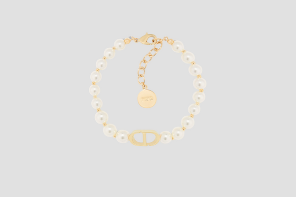 30 MONTAIGNE BRACELET GOLD & WHITE B1096MTGRS_D301