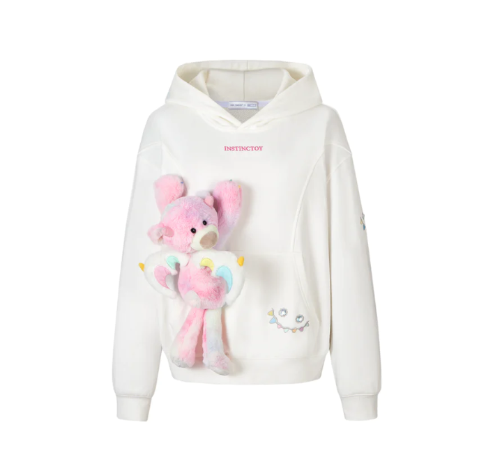 13DE MARZO X INSTINCTOY Rainbow Bear Hoodie