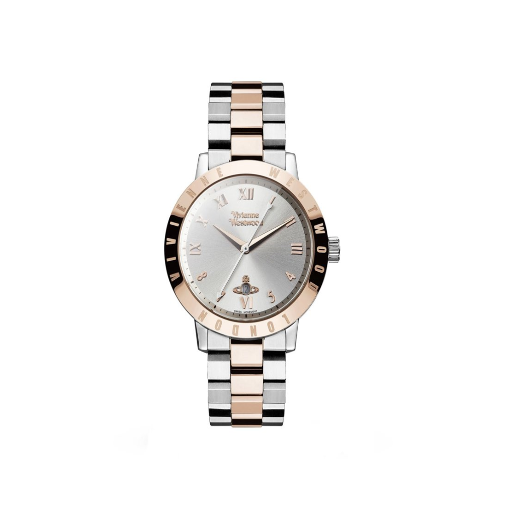 vivienne westwood bloomsbury watch two tone rose gold