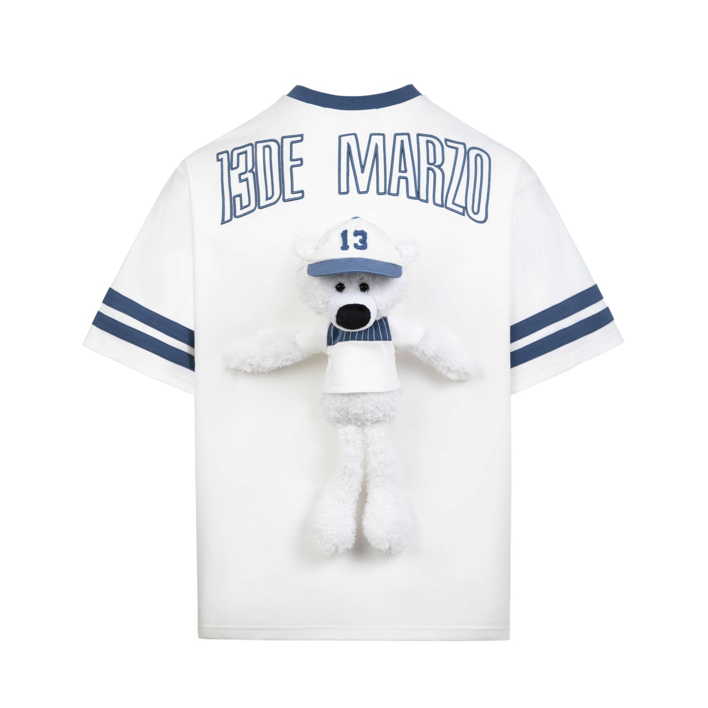 13DE MARZO BEAR BASEBALL FAN T-SHIRT BLUE