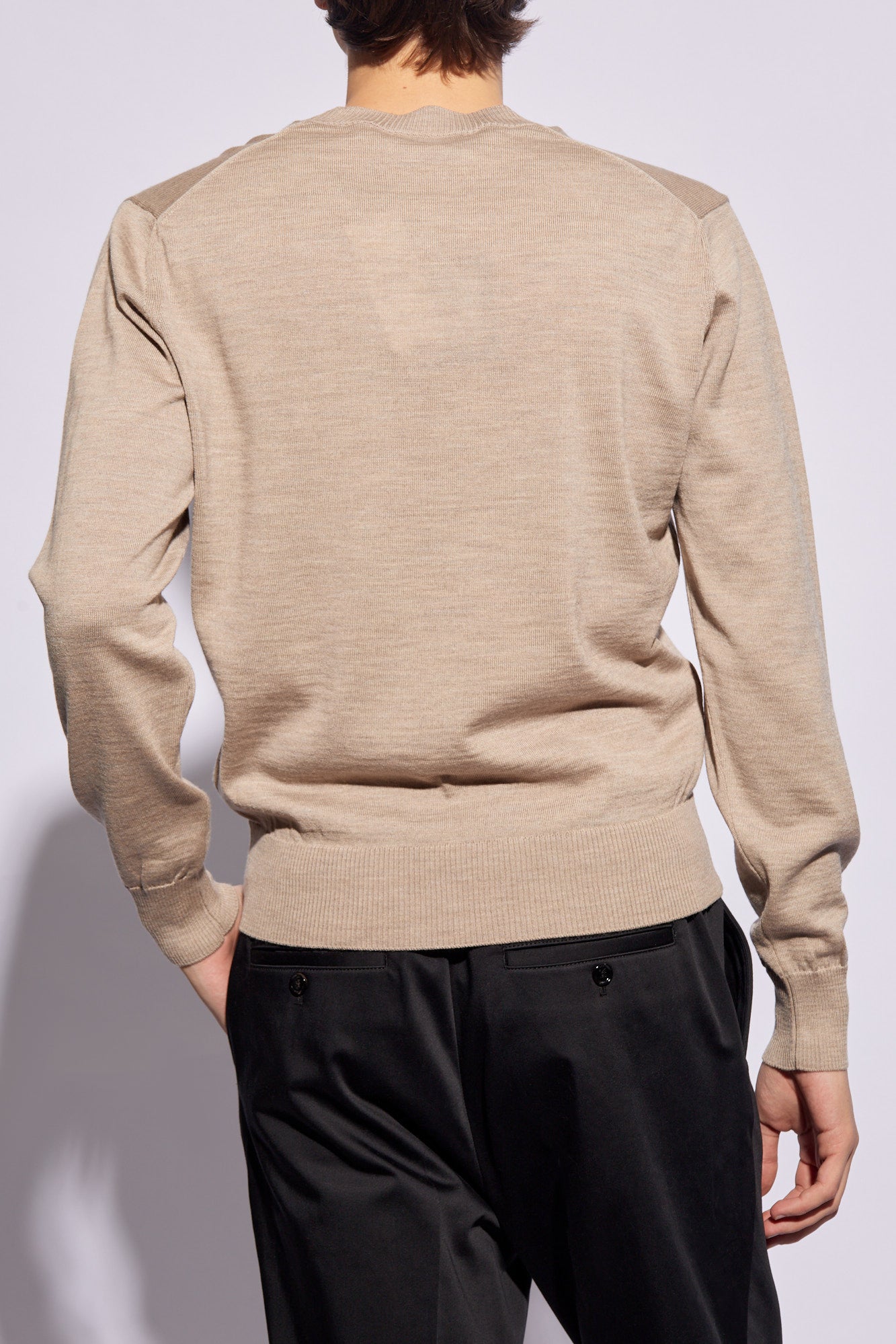 Ami De Coeur Beige Small Logo Sweater BlankRoom