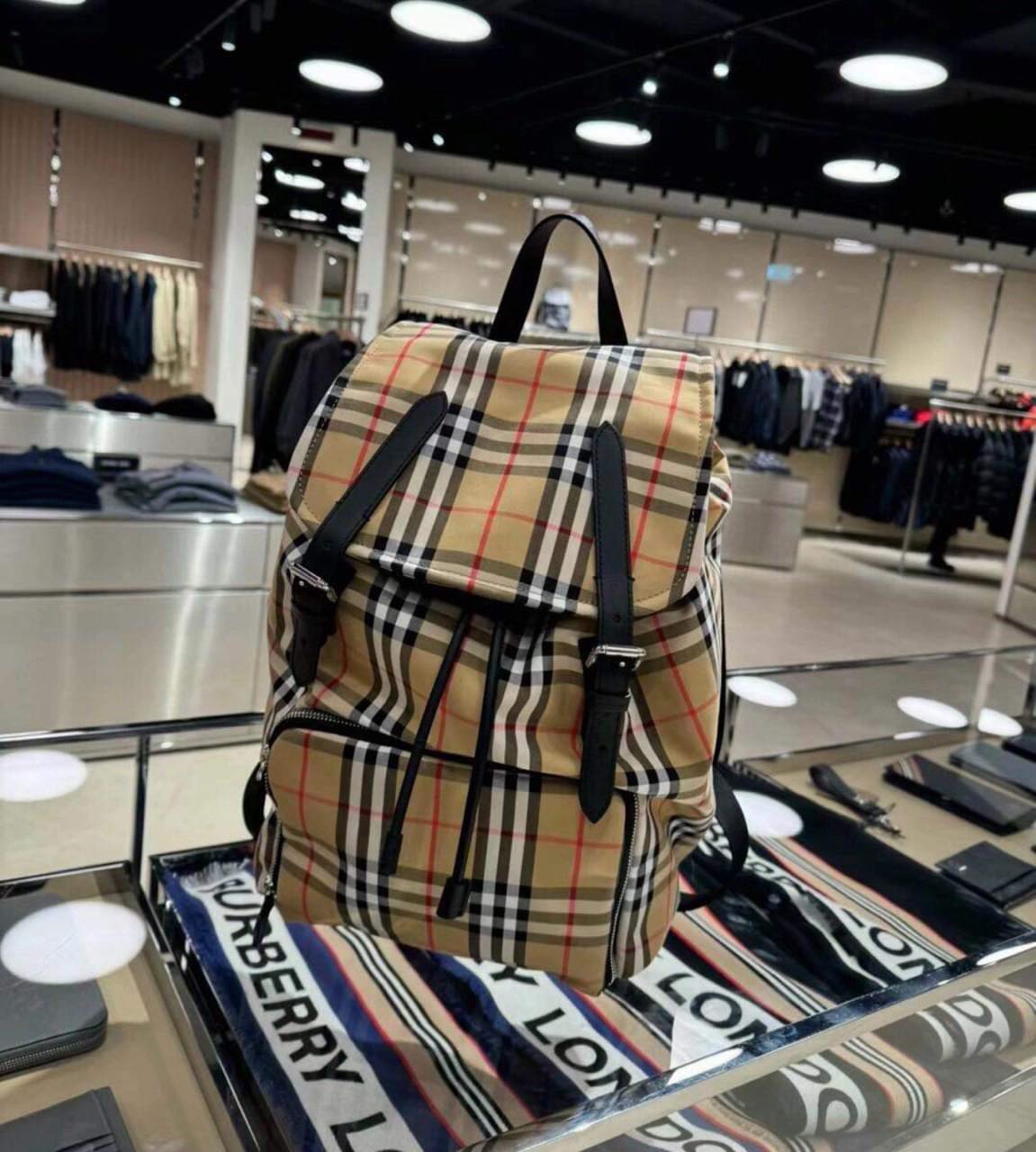 Burberry Large Backpack Beige 80814761