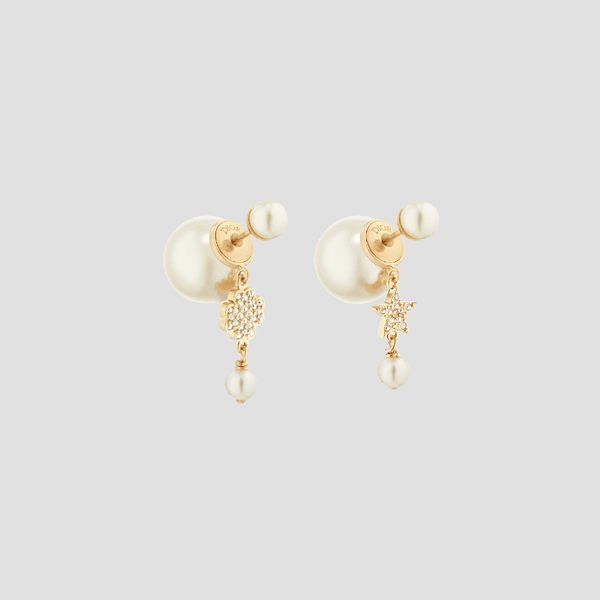 Dior Tribales Asymmetric Star Earrings E3715WOMCY_D03S