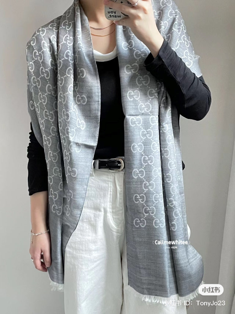 gucci mufler stole grey scarf blank room hà nội