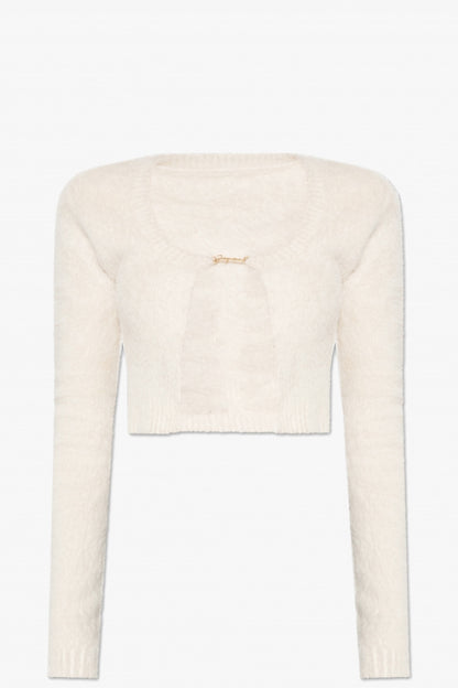 JACQUEMUS LA MAILLE NEVE MANCHES LONGUES OFF-WHITE BlankRoom