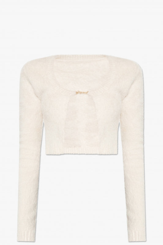 JACQUEMUS LA MAILLE NEVE MANCHES LONGUES OFF-WHITE BlankRoom