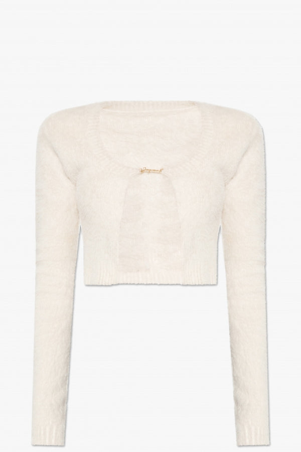 JACQUEMUS LA MAILLE NEVE MANCHES LONGUES OFF-WHITE BlankRoom