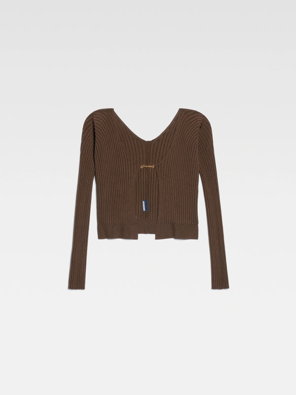 JACQUEMUS LA MAILLE PRALU LONGUE DARK BROWN BlankRoom