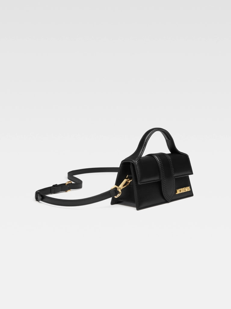 túi jacquemus le bambino les classiques small handbag with adjustable crossbody strap black