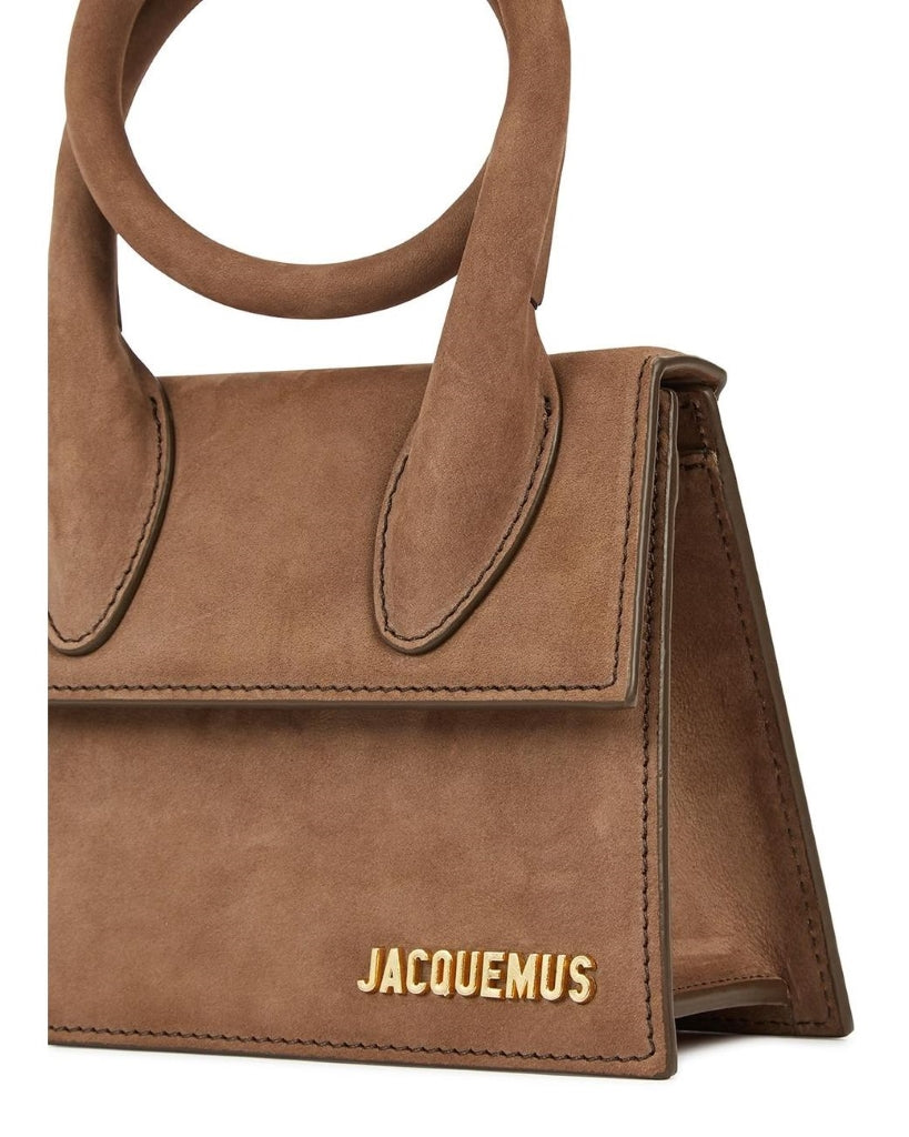 JACQUEMUS LE CHIQUITO NOEUD SUEDE BROWN BlankRoom