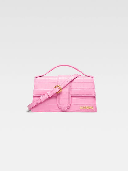 JACQUEMUS LE GRAND BAMBINO CROCO PINK BlankRoom