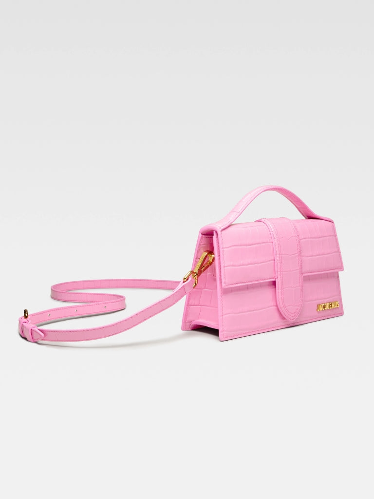 JACQUEMUS LE GRAND BAMBINO CROCO PINK BlankRoom