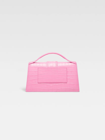 JACQUEMUS LE GRAND BAMBINO CROCO PINK BlankRoom