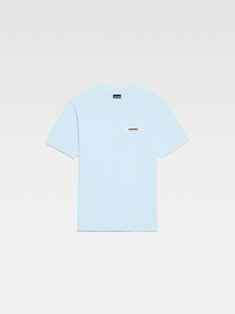 jacquemus le t-shirt gros grain light blue