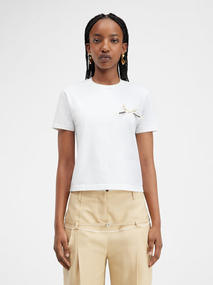  JACQUEMUS LE T-SHIRT NOEUD WHITE LE CHOUCHOU