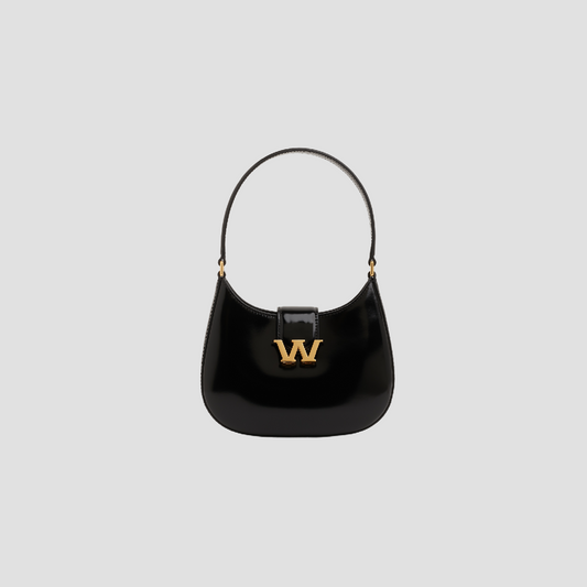 ALEXANDER WANG BLACK W LEGACY GOLD SMALL HOBO BAG 20322R31L