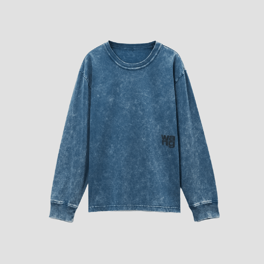 Alexander Wang Essential Logo Long-Sleeve Shirt 4CC3241519424A