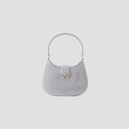 ALEXANDER WANG LEGACY SMALL HOBO IN CRYSTAL SATIN SILVER 20322R3MV-041