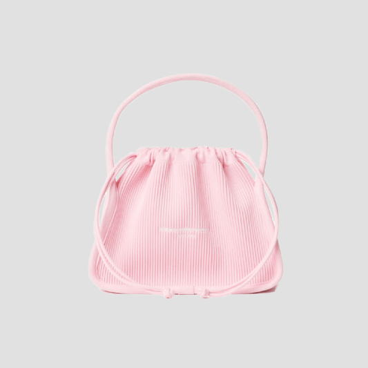 Alexander Wang Ryan Small Light Pink Ribbed Knit Bag 20222K20T680